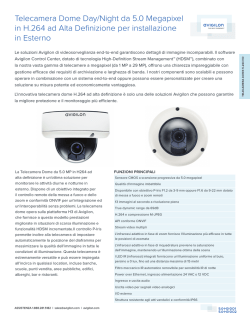 Telecamera Dome Day/Night da 5.0 Megapixel in H.264