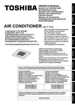 AIR CONDITIONER (SPLIT TYPE)