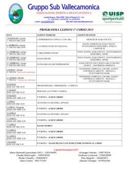 PRG PRIMO CORSO_2015 - Gruppo Sub Vallecamonica