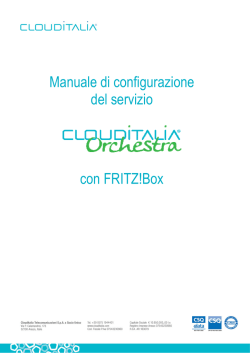 Manuale Installazione e Configurazione Clouditalia Orchestra