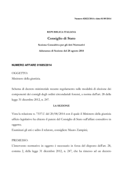 parere del Consiglio di Stato