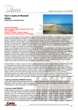 Tour e Isola di Masirah Oman