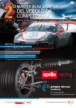 Programma Master Ingegneria del Veicolo da