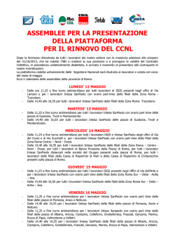 Cliccare qui per visualizzare il calendario completo delle assemblee