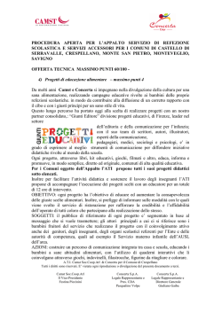 Progetti di educazione alimentare