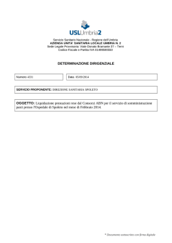 Liquidazione prestazioni rese dal Consorzi ABN per il servizio di