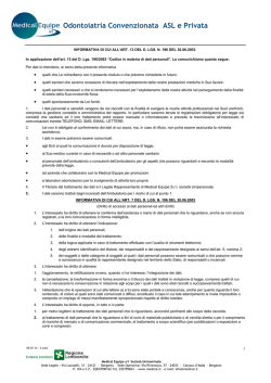 Odontoiatria Convenzionata ASL e Privata