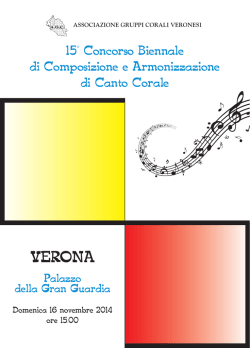 Brochure del Concorso