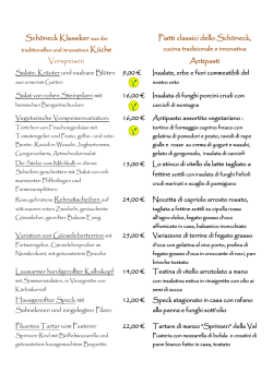 Sch&ouml;neck Klassiker aus der Piatti classici dello Sch&ouml;neck