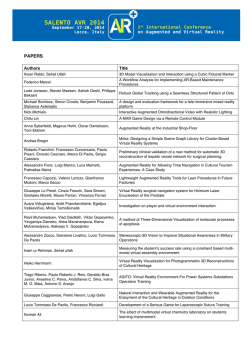 Page 1 PAPERS Authors Title Ihsan Rabbi, Sehat Ullah 3D Model