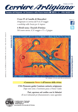 Aprile-maggio 2014 - Corriere Artigiano