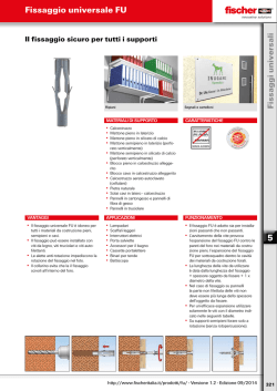 fischer FU - Catalogo Generale - Edizione 09/2014