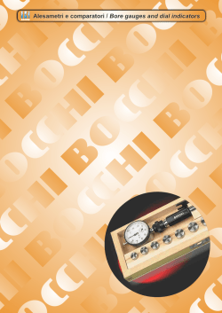 Alesametri e comparatori / Bore gauges and dial indicators