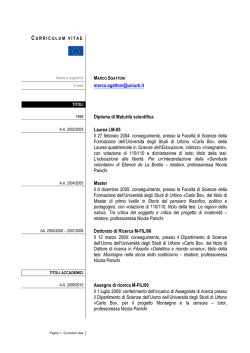 Scarica in formato pdf - Universit&agrave; degli Studi di Urbino