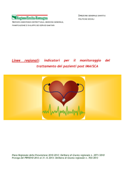 Indicatori per il monitoraggio del trattamento dei pazienti