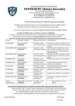 Pavullo FC 2014 2015 B