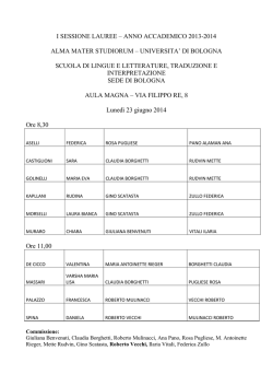 calendario lauree magistrali giugno 2014-06-13
