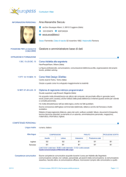 Ana Alexandra Secuiu Gestore e amministratore base di dati