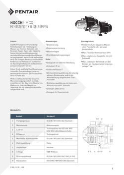 NOCCHI MCX MEHRSTUFIGE KREISELPUMPEN