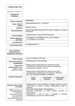informazioni personali - Azienda Ospedaliera Santi Antonio e Biagio