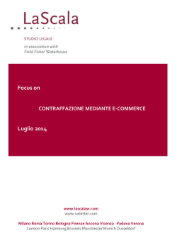 Contraffazione mediante e-commerce