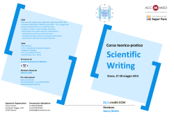 Scientific Writing - Azienda Ospedaliera S.Camillo