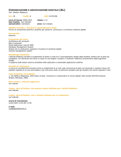 comunicazione e archiviazione digitale (al)