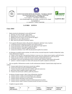 Scienze - Fondazione Liceo Crespi