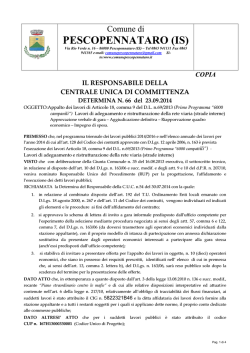 PESCOPENNATARO (IS) - Comune di Pescopennataro