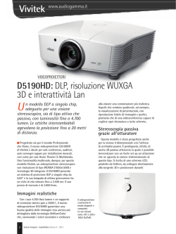 D5190HD: DLP, risoluzione WUXGA 3D e