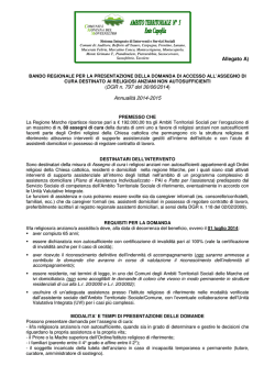 bando ATS - Comune di Macerata Feltria