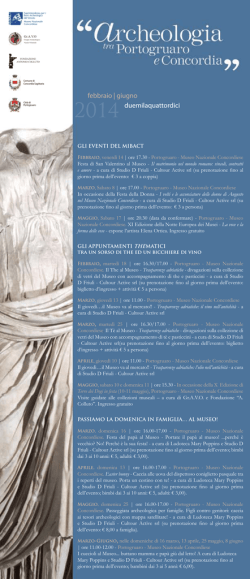 Archeologia tra Portogruaro e Concordia