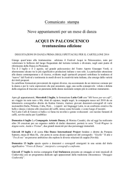 Scarica il comunicato stampa!