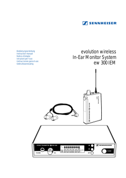 evolution wireless In-Ear Monitor System ew 300 IEM