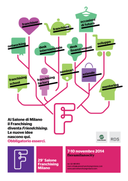 7-10 novembre 2014 Al Salone di Milano il Franchising