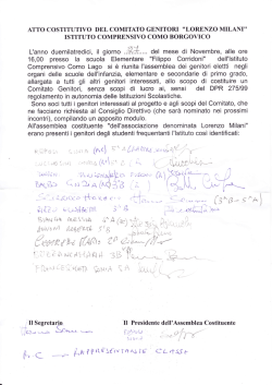 Comitato Genitori - Istituto Comprensivo Como Borgovico