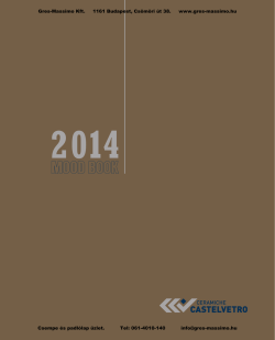 CASTELVETRO GENERÁL KATALÓGUS (pdf) - Gres