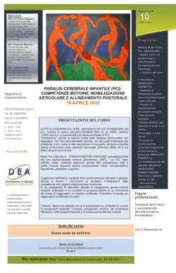 Paralisi Cerebrale Infantile