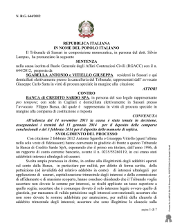 sentenza sgarella bcd