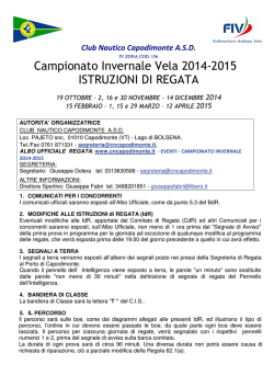 02 Istruzioni di Regata - Club Nautico Capodimonte