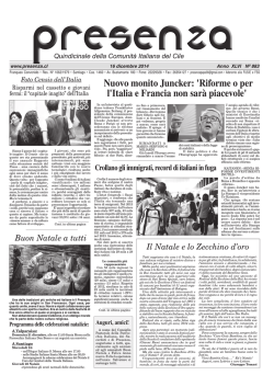 Scarica Presenza N&ordm; 883, 16 dicembre 2014