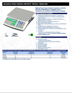 bilancia pesoprezzoimporto "retail" serie nps