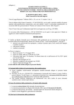 Allegato c Bando hobbisti 2014 BCF