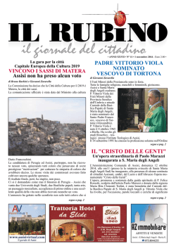 PADRE VITTORIO VIOLA NOMINATO VESCOVO DI