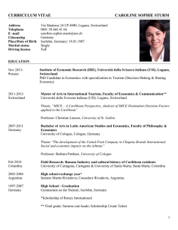 JOHANNA MAY GREGORY - O-Tur - Università della Svizzera italiana
