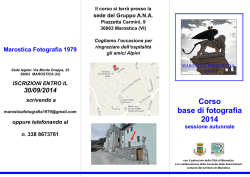 Corso base di fotografia 2014