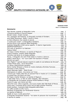rassegna stampa n.10-2014 - Gruppo Fotografico Antenore