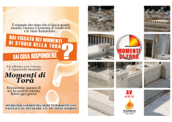 Momenti di Torah Av 5774 - E
