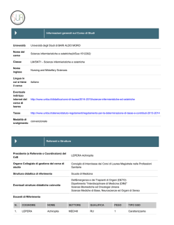 Scienze infermieristiche e ostetriche
