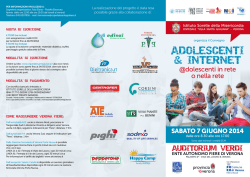 Brochure Convegno Adolescenti e Internet